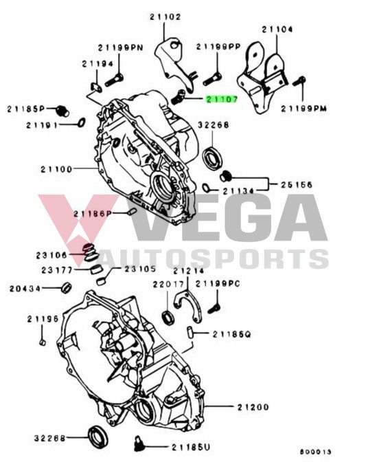 Transmission Case (Mt) Breather To Suit Mitsubishi Lancer Evolution 5 - 10 Md733296 Gearbox And