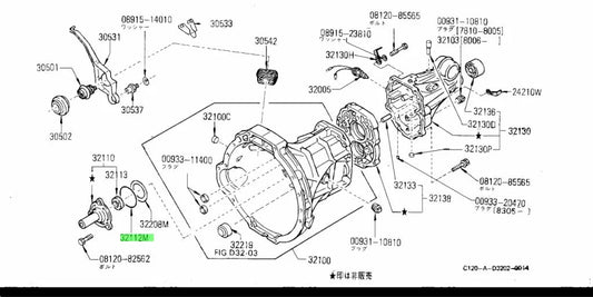 Transmission Front Cover O-Ring Seal To Suit 1970-73 Datsun 1200 B110 32112-18000 Gearbox And