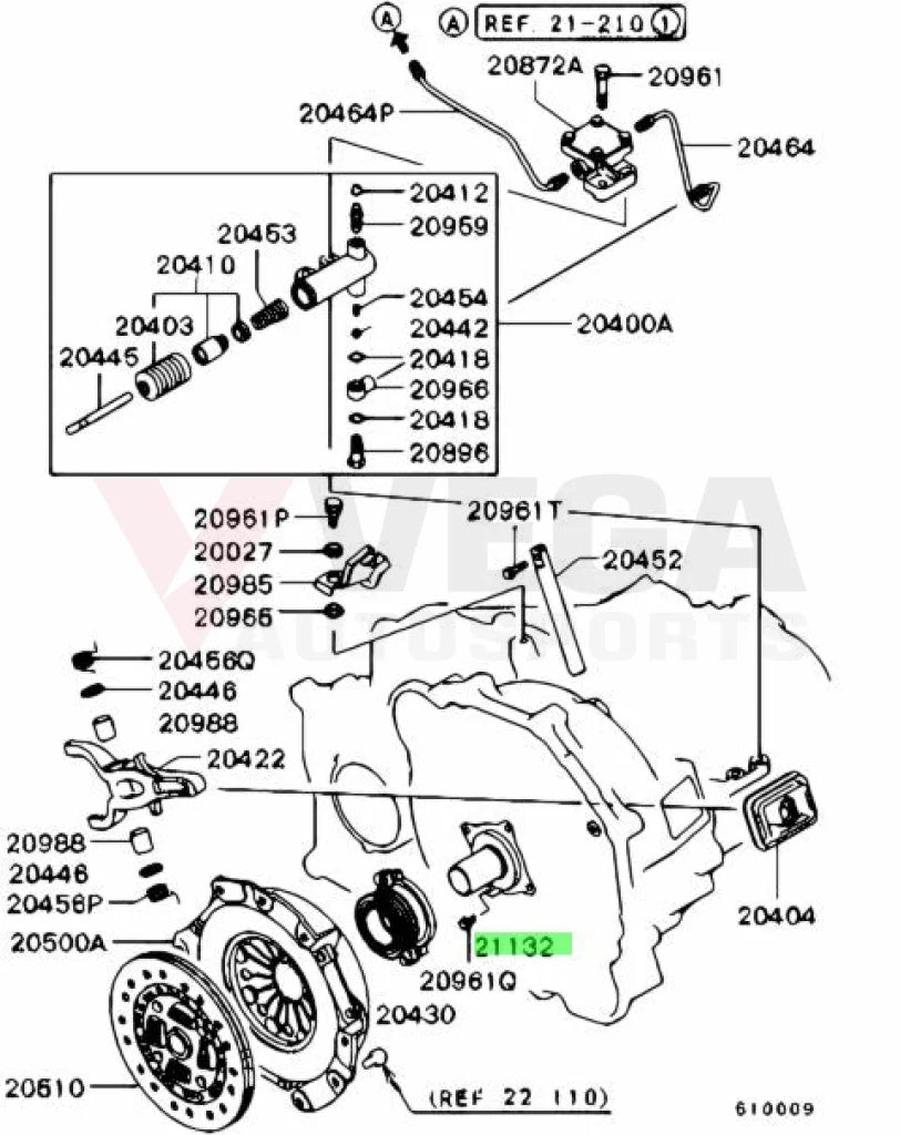 Transmission Retainer (5-Speed) to suit Mitsubishi Lancer Evolution 4 - 9 MR980735 - Vega Autosports