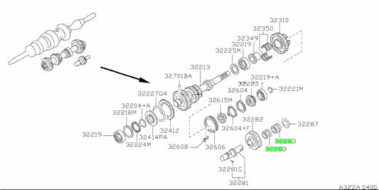 Transmission Reverse Idler Gear Needle Bearing To Suit Nissan Skyline R32 / R33 Gtr Gts-T R34 Gtt