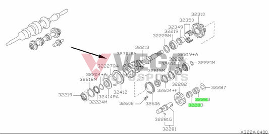 Transmission Reverse Idler Gear Needle Bearing To Suit Nissan Skyline R32 / R33 Gtr Gts-T R34 Gtt