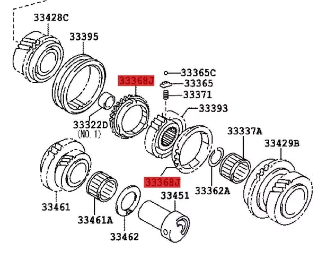 Transmission Synchronizer Ring (5th /6th) to suit Toyota GR Yaris / Corolla 33385-20020 - Gearbox and Transmission