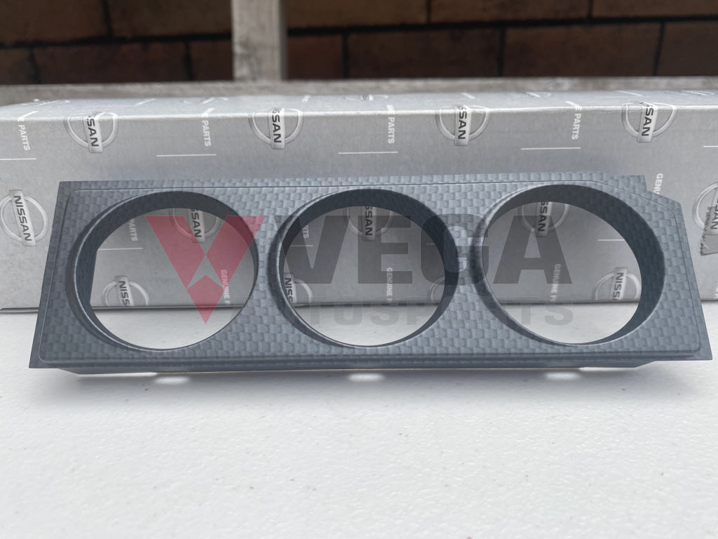 Triple DIN Gauge Escutcheon Assembly to suit Nissan Skyline R33 GTR - Vega Autosports