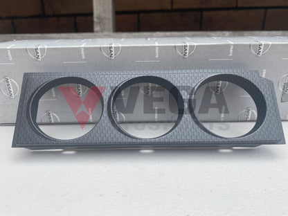 Triple DIN Gauge Escutcheon Assembly to suit Nissan Skyline R33 GTR - Vega Autosports
