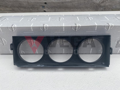 Triple DIN Gauge Escutcheon Assembly to suit Nissan Skyline R33 GTR - Vega Autosports