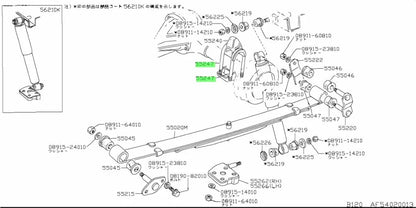 U Bolt Rear Leaf Spring (4-Leaf) To Suit Datsun 1200 Sunny Truck 55247-G1000 Differential