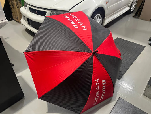 Umbrella ’Nissan Nismo’ Black/Red - 2024 Collection Genuine Nissan Merchandise