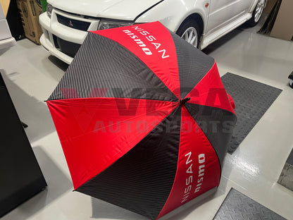 Umbrella ’Nissan Nismo’ Black/Red - 2024 Collection Genuine Nissan Merchandise