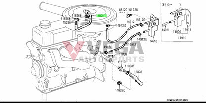 Upper Breather Blow By Hose To Suit Datsun 1200 Ute Sunny Truck 10.1975-10.1989 11826-H3900 Engine