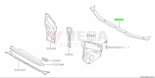 Upper Radiator Support Panel to suit Subaru Impreza GC8 92-00 53060FA040 Body Panels