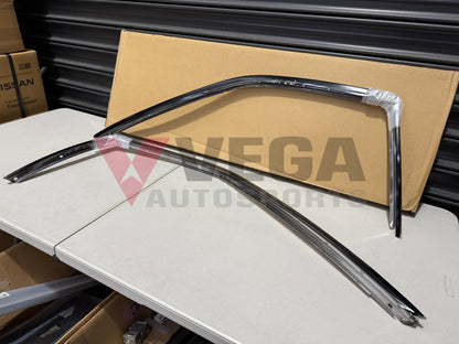Upper Weatherstrip Retainer Moulding Set RHS & LHS to suit R32 GTR / GTS-T (All Coupe) 76871-04U00 / 76870-04U00