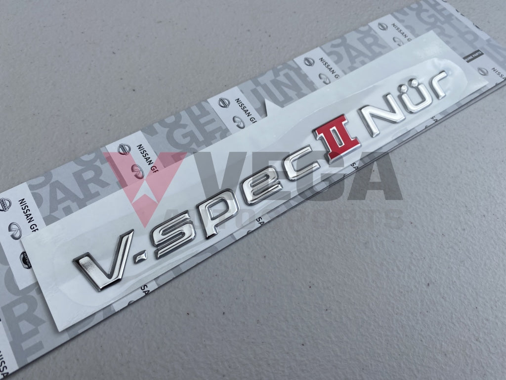 "V-Spec II Nur" Decal (Boot Lid) to suit Nissan Skyline R34 GTR V-Spec II Nur - Vega Autosports