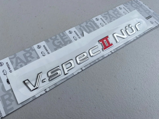"V-Spec II Nur" Decal (Boot Lid) to suit Nissan Skyline R34 GTR V-Spec II Nur - Vega Autosports
