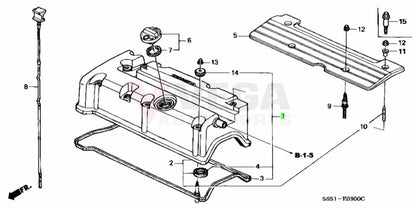 Valve Cover Gasket Kit to suit Honda Civic/Integra/Accord Euro K20A/K24A 12030-PNC-000 Engine
