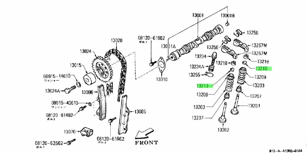 Valve Keeper / Collet (16-Piece) To Suit Datsun Sunny Truck B110 13210-U0100 Engine