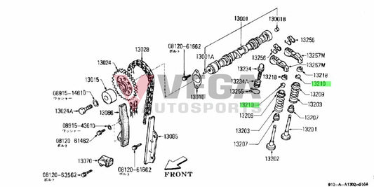Valve Keeper / Collet (16-Piece) To Suit Datsun Sunny Truck B110 13210-U0100 Engine