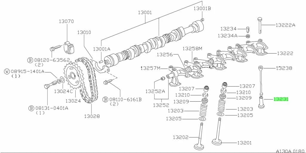 Valve Lifters (8 Piece) To Suit A10 A12 A14 A15 Datsun Sunny Truck 1200 B10 B110 B210 B310