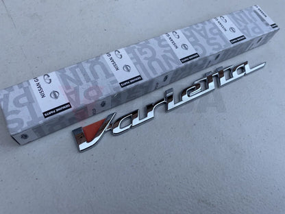 'Varietta' Emblem Badge Chrome to suit JDM Nissan Silvia S15 - Vega Autosports