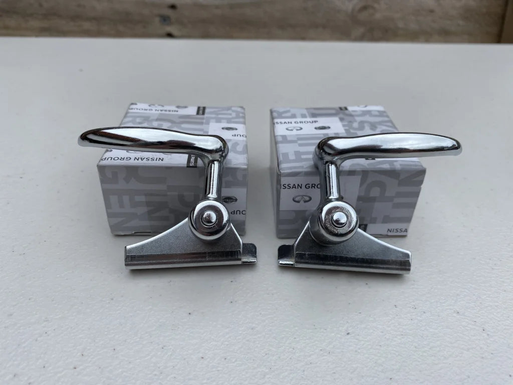 Ventilator Window Catch Handle Latch Set RHS & LHS to suit Datsun 1200 B110 B120 - Vega Autosports