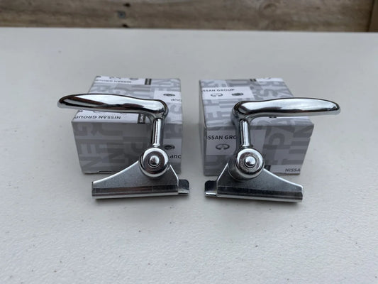 Ventilator Window Catch Handle Latch Set RHS & LHS to suit Datsun 1200 B110 B120 - Vega Autosports
