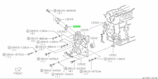 Water Inlet Housing Gasket To Suit Datsun L Series Engines 13050-07N00 Cooling