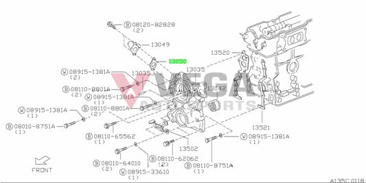 Water Inlet Housing Gasket To Suit Datsun L Series Engines 13050-07N00 Cooling