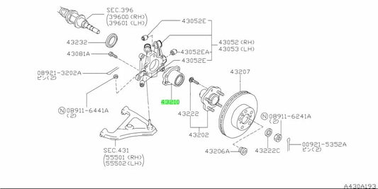 Wheel Bearing (Rear) To Suit Nissan Skyline R32 Gts / Gts25 Gts-T R33 Gts25-T Gts-4 & R34 20Gt 25Gt