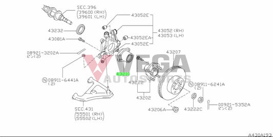 Wheel Bearing (Rear) To Suit Nissan Skyline R32 Gts / Gts25 Gts-T R33 Gts25-T Gts-4 & R34 20Gt 25Gt