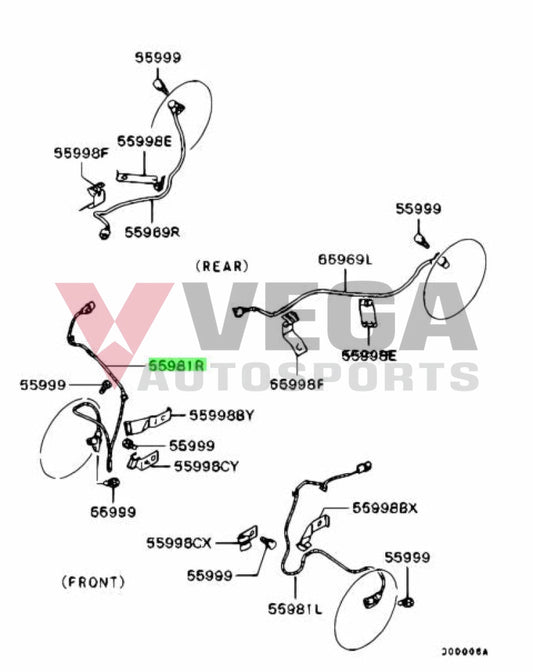 Wheel Speed Abs Sensor (Front Rhs) To Suit Mitsubishi Lancer Evolution 7 / 8 9 Ct9A Mr569148