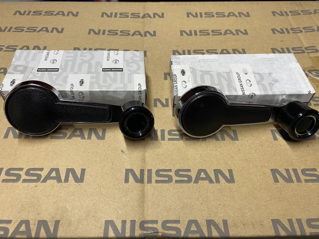 Window Regulator Handle Set (2-piece) to suit Nissan Fairlady 240Z, 260Z, 280Z 1970 - 1978 / Datsun 510 1968-73 - Vega Autosports