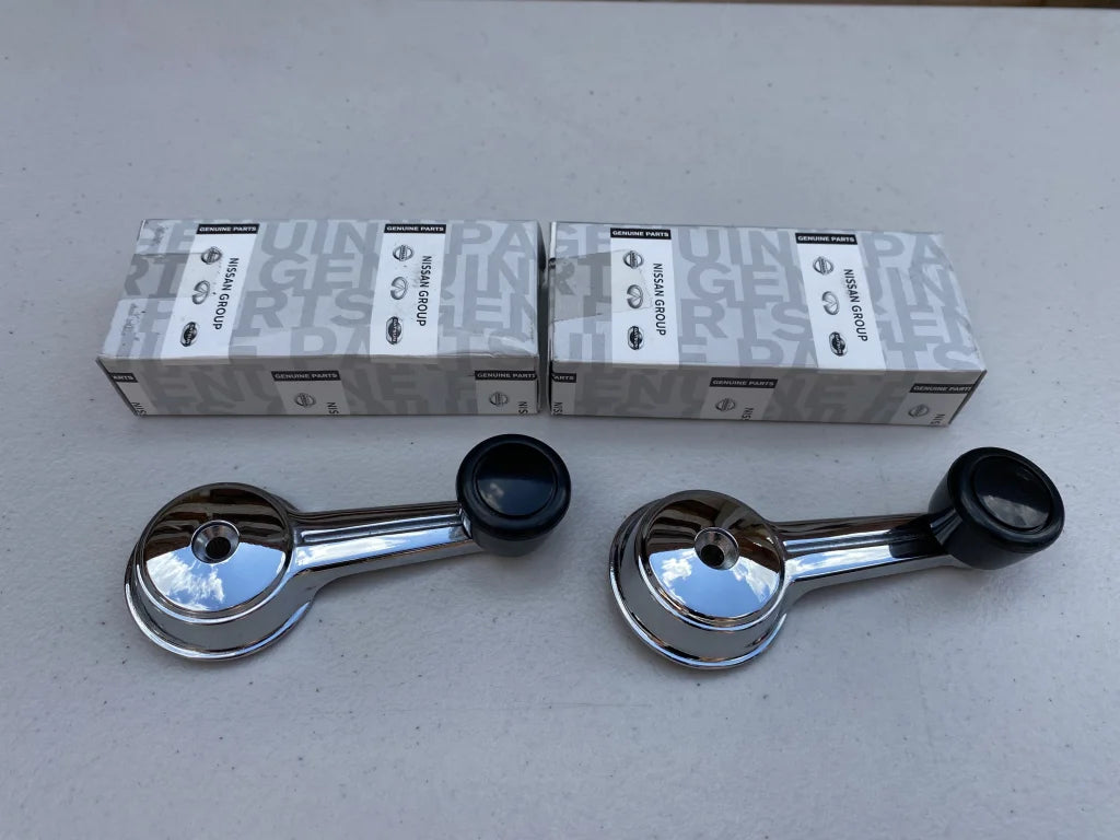 Window Regulator Handle Set (Black) to suit DATSUN 1200 B110 Ute Sunny - Vega Autosports
