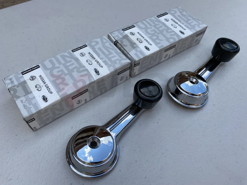 Window Regulator Handle Set (Black) to suit DATSUN 1200 B110 Ute Sunny - Vega Autosports