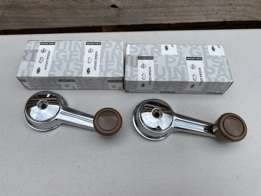 Window Regulator Handles Brown to suit DATSUN 1200 NISSAN B110 Ute Sunny - Vega Autosports