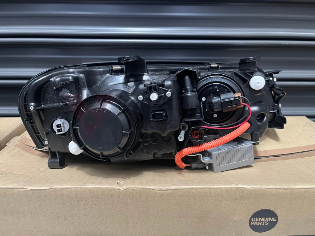 Xenon Headlight Assemblies (RHS & LHS) to suit Nissan Skyline R34 GTR (01/1999 - 08/2000) Early Model - Vega Autosports