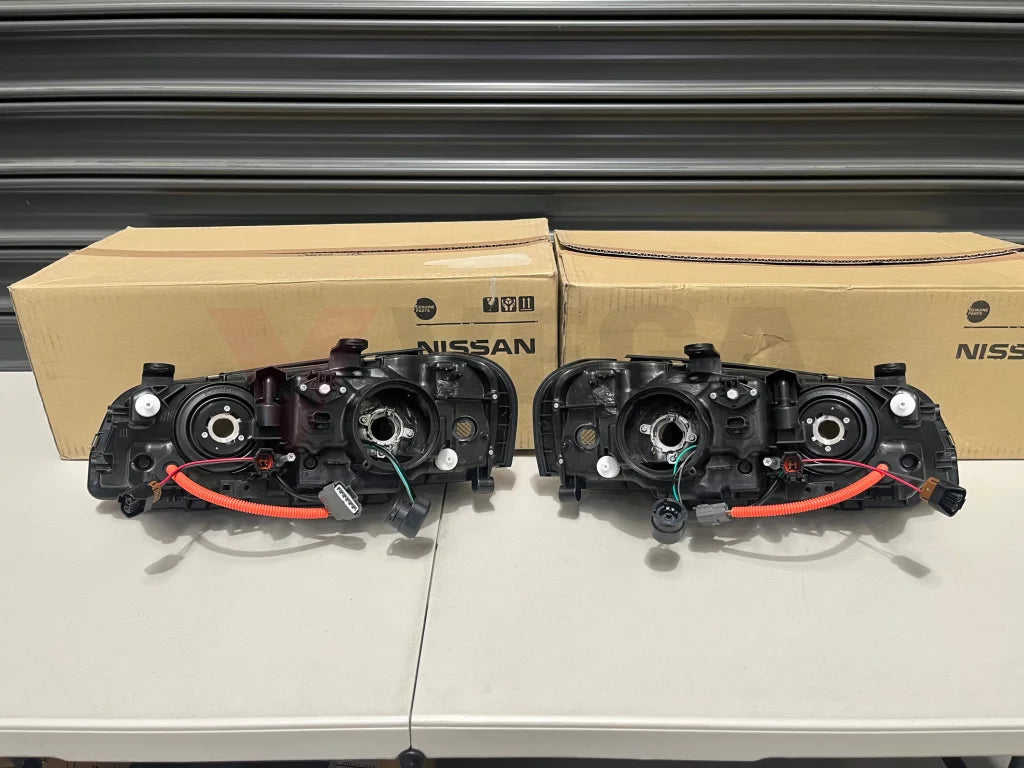 Xenon Headlight Housings (Rhs & Lhs) To Suit Nissan Skyline R34 Gtr (01/1999 - 08/2000) Early Model