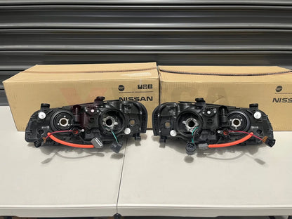 Xenon Headlight Housings (Rhs & Lhs) To Suit Nissan Skyline R34 Gtr (01/1999 - 08/2000) Early Model